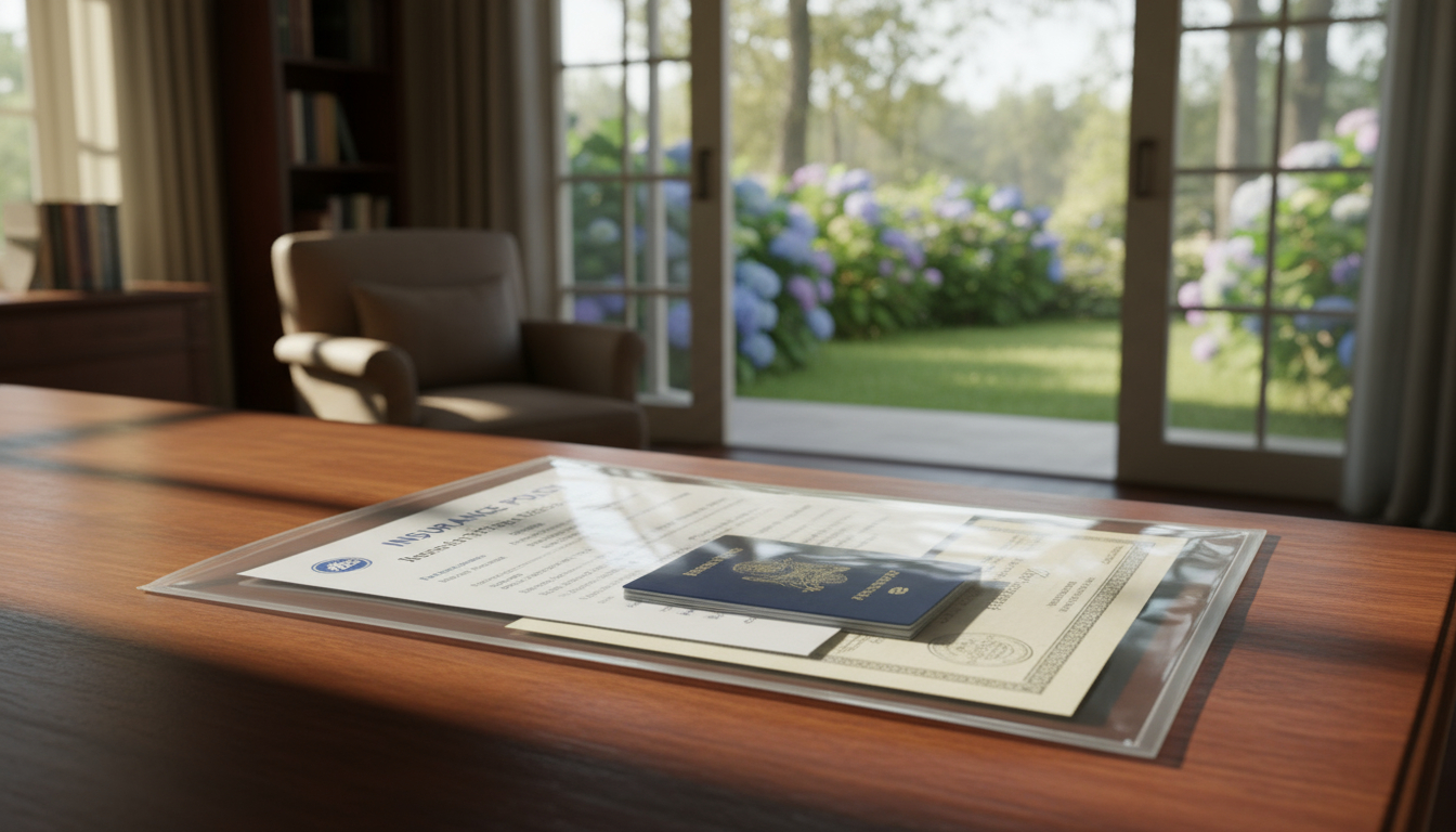 Important documents organized in waterproof storage for emergency preparedness
