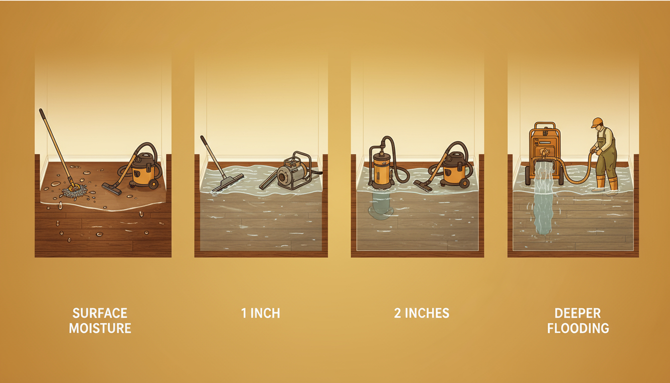 Steps for water extraction process