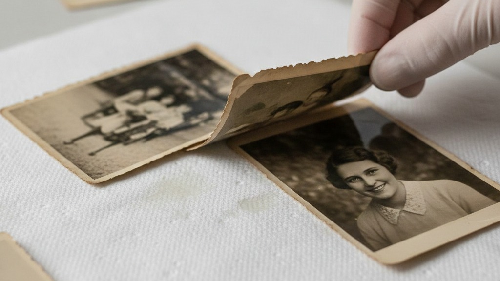 Photo recovery water damage treatment for paper restoration