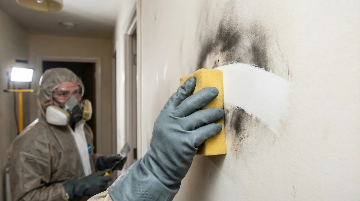 Smoke and soot removal during fire damage repair in New Hampton NY restoration project