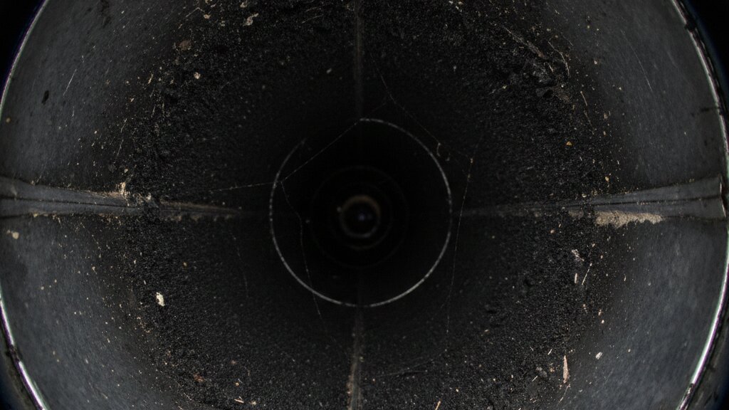 HVAC contamination soot residue showing need for duct cleaning restoration