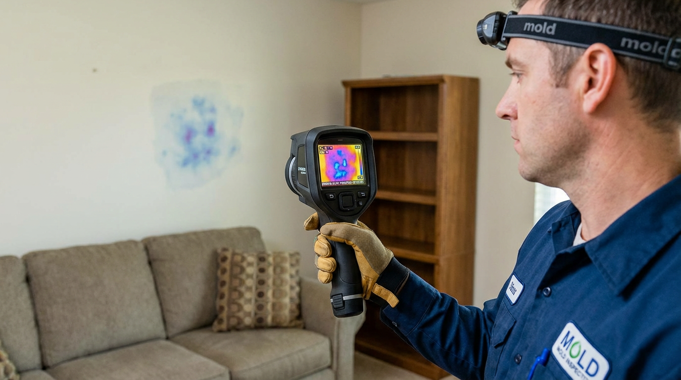 Thermal imaging inspection helps answer do I need mold inspection by detecting hidden moisture during mold inspection in New Hampton NY