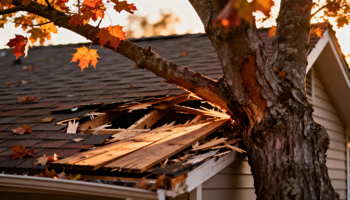 Roof Tree Damage Assessment and Structural Impact